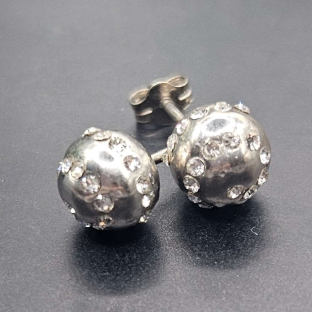 Zirconia Orb Earrings